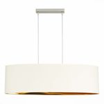 SLE300563-03 Светильник подвесной Никель/Золотистый, Светло-бежевый E27 3*40W