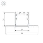 Угол SL-LINIA32-FANTOM внутренний (Arlight, Металл)