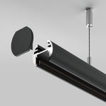 Шинопровод 2м подвесной круглый Basity, черный, TRX172-R-112B. TM Maytoni