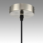 8041/3 MODERNI LN26 190 никель/черный/золото/белый, металл/текстиль Подвесной светильник Е27 3*60W 220V INDIRA