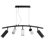 LR7358723630 Люстра RULLO 5х50W GU10 ЧЕРНЫЙ/БЕЛЫЙ (571735+214436-3+214487-2+202430-5)