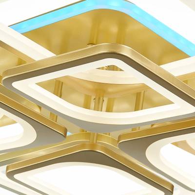 SLE500422-08 Светильник потолочный Золотистый/Белый LED 1*224W 3000-6000K