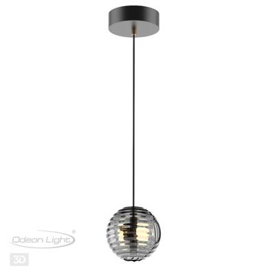 5041/12L L-VISION ODL24 425 черн./золото/дымчатый/металл/стеко Подвес LED 12W 4000К 1526Лм TRONI