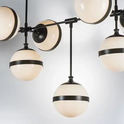 813197 Люстра GLOBO 9х40W E14 umber/white Lightstar