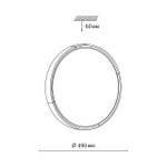 7629/ELN PALE SN 184 Светильник пластик/черный/золотистый LED 76Вт 3000/4000/6000K D490 IP43 CCT VELIO