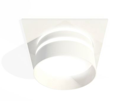Комплект встраиваемого светильника с акрилом XC7631042 SWH/FR белый песок/белый матовый MR16 GU5.3 (C7631, N7141)