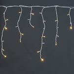 A-056R WW/W FLASH светодиодная гирлянда "бахрома" 5x0.6м 180LED белый провод влагозащищен.