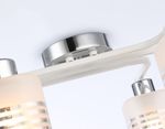 Светильник потолочный TR303207/6 WH/CH/SM/FR белый/хром/дымчатый/белый матовый E27*6 max 60W 710*400*200