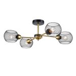 8247/4C COUNTY LN25 черный/бронза, металл Люстра потолочная Е27 4*60W 220V TUNARA