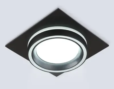 Светильник встраиваемый TU5230 BK черный IP20 GX70 D150*150*52