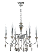 Люстра Crystal Lux MERCEDES SP6 CHROME/SMOKE 0950/306
