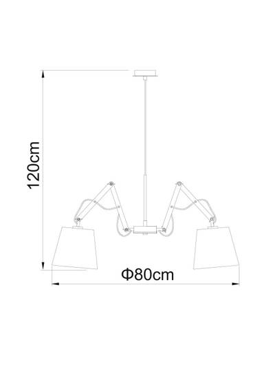 Подвесная люстра Arte Lamp PINOCCHIO A5700LM-5WH, 5хE14