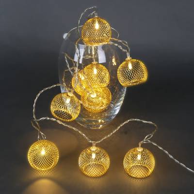 A-461 гирлянда светодиодная, прозрачный провод 2м, 10 LED с насадками