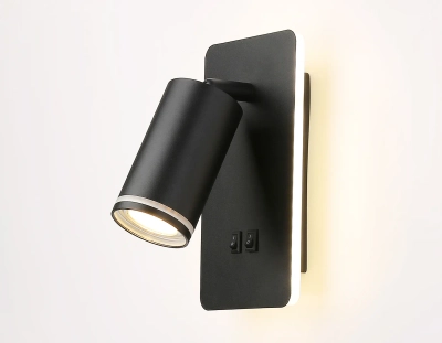 Светильник настенный FW2466 BK черный LED 4200K 9W 185*105*150