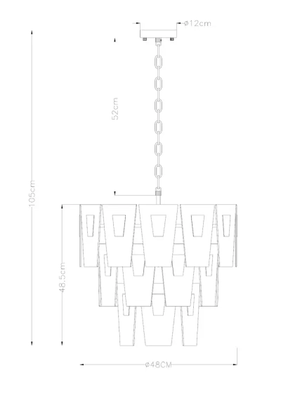Подвесная люстра Arte Lamp SOPHIA A4066LM-6PB, 6хE14