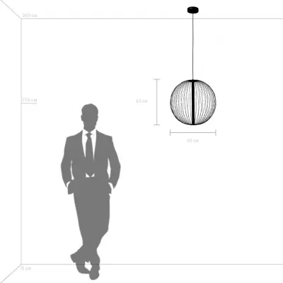 734067 Люстра SOLE 23W LED 1856LM 120G ЧЕРНЫЙ МАТОВЫЙ 3000K Lightstar