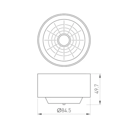 Рефлектор с посадочным кольцом LGD-REFLECTOR-RING-R85 (BK) (Arlight, Металл)
