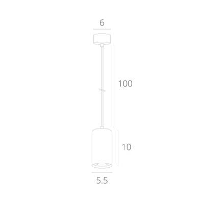 Точечный подвесной светильник Arte Lamp CANOPUS A1516SP-1BK, 1хGU10