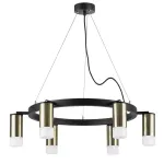 LR0163161 Люстра RULLO 6х50W GU10 ЧЕРНЫЙ/БРОНЗА (571016+214431-6+202431-6)