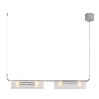 8258/4 SUSPENTIONI LN26 серебро/прозрачный, металл/стекло Подвес G9 4*20W 220V TORONTO