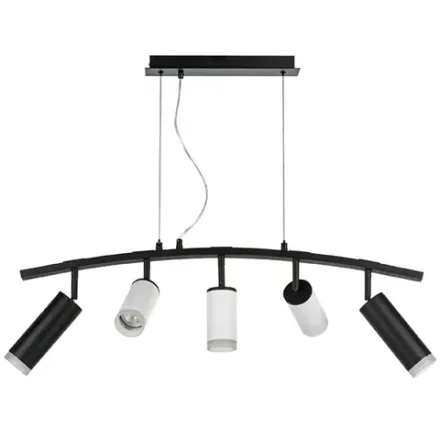 LR7358723630 Люстра RULLO 5х50W GU10 ЧЕРНЫЙ/БЕЛЫЙ (571735+214436-3+214487-2+202430-5)