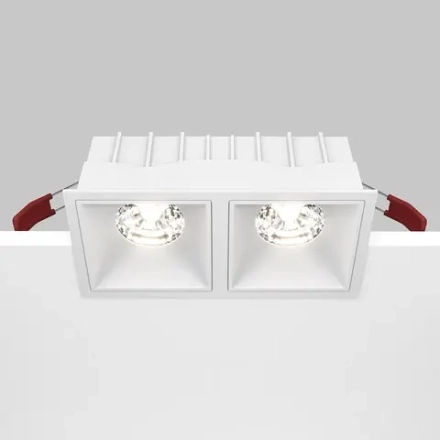 Встраиваемый светильник Alfa LED 4000K 2x15Вт 36°, DL043-02-15W4K-SQ-W. TM Maytoni