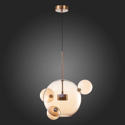 SL1133.303.01 Светильник подвесной ST-Luce Латунь/Коньячный LED 1*10W 3000K