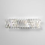 Светодиодный настенный светильник с хрусталем 101005 LED никель хрусталь Strotskis