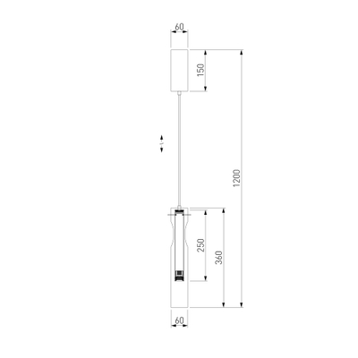 Подвесной светильник LED со стеклянным плафоном 50254/1 LED черный, LED