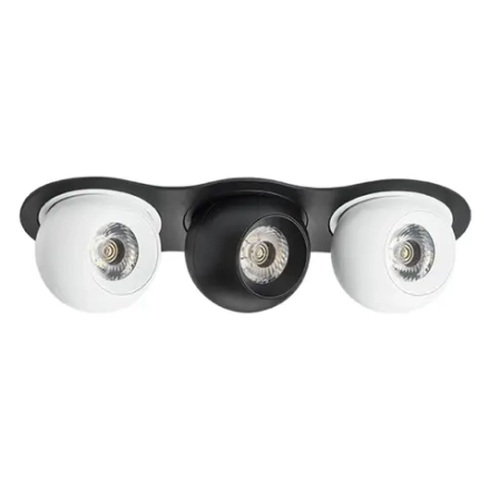 i637627262 Светильник INTERO LED 9W*3 850LM*3 24G ЧЕРНЫЙ/БЕЛЫЙ 3000K (217637+217062+217072+217062)