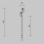 Ландшафтный светильник Torq 3000К 20Вт IP 65 O494FL-L20B3K. TM Maytoni