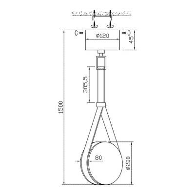 Подвесной светильник Lilith FL1202-1P, G9х1
