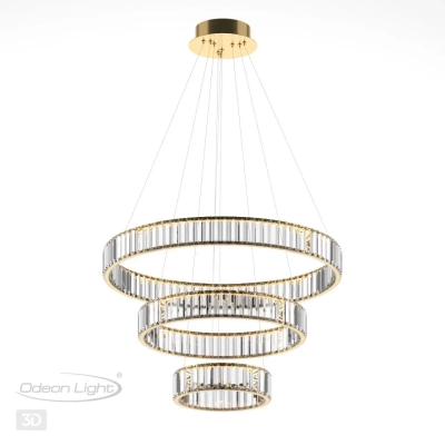 5015/88L L-VISION ODL23 589 золотой/прозрачный металл/хрусталь Люстра LED 88W 4000K 8800Лм VEKIA