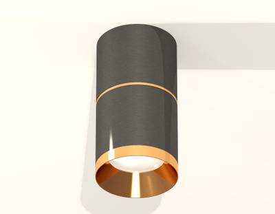 Комплект накладного светильника XS7403081 DCH/PYG черный хром/золото желтое полированное MR16 GU5.3 (C7403, A2072, C7403, N7034)