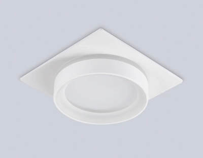 Светильник встраиваемый TN6709 WH белый IP44 GX53 max 15W 105*105*45