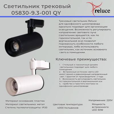 05830-9.3-001QY LED30W WT светильник трековый