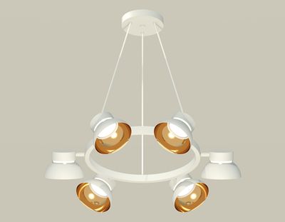 Комплект подвесного поворотного светильника XB9191101/6 SWH/PYG/CL белый песок/золото желтое полированное/прозрачный GX53 (C9191, N8144)