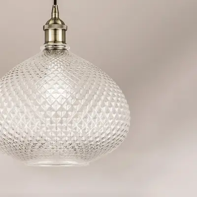 798031 Люстра GENNI 1х40W E27 ЛАТУНЬ/ПРОЗРАЧНЫЙ Lightstar