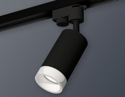 Комплект трекового светильника XT6323160 SBK/FR черный песок/белый матовый MR16 GU5.3 (A2521, C6323, N6248)