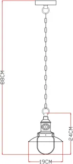 Подвесной светильник Arte Lamp SAILOR A4524SP-1AB, 1хE27