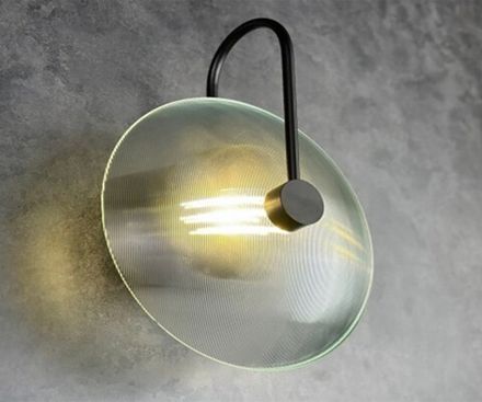 08438-2,19(21) Настенный светильник Мелисса черный/прозрачный d25 h30 Led 8W (4000K)
