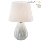 8121/1T COMFI LN25 375 белый, керамика/текстиль Настольная лампа E27 1*60W 220V SONA