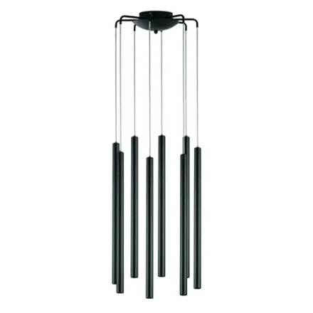 L8T747247 Люстра TUBO LED 40W 2560LM 25G ЧЕРНЫЙ 4000K (574737+747247 (8шт)