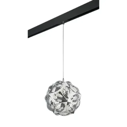 PRO724314 Светильник д/1-фазн трека FERMO 1х40W E27 ХРОМ/ЧЕРНЫЙ (724314+595007) Lightstar