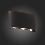 SL089.401.06 Светильник уличный настенный ST-Luce Черный кварцевый LED 6*1W 4000K