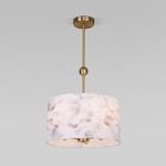 Потолочный светильник с тканевыми абажурами 60174/3 латунь