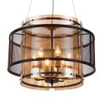 8007/6 MODERNI LN25 черный/черный, золотой металл/металл, стекло Люстра подвесная Е14 6*40W 220V Zarina