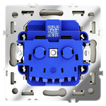 VLS040304 Розетка встраиваемая VOLTUM S70 с заземлением, защитными шторками и крышкой 16А, (шелк) (ТМ Maytoni)