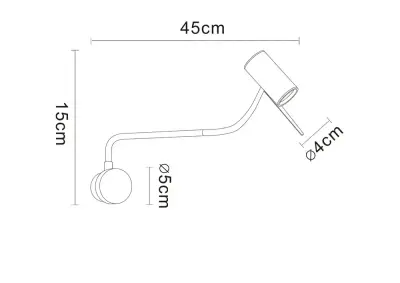 Бра Arte lamp SULAFAT A2423AP-5CC, 1хLED