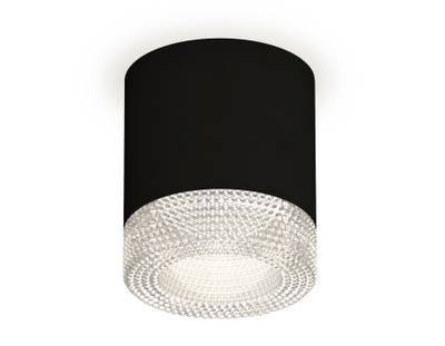 Комплект накладного светильника XS7402010 SBK/CL черный песок/прозрачный MR16 GU5.3 (C7402, N7191)